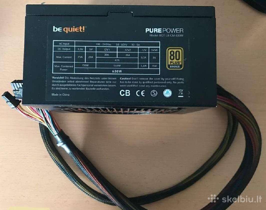 Psu nuo 250w iki 630w ir korpusai ir kitos dalys
