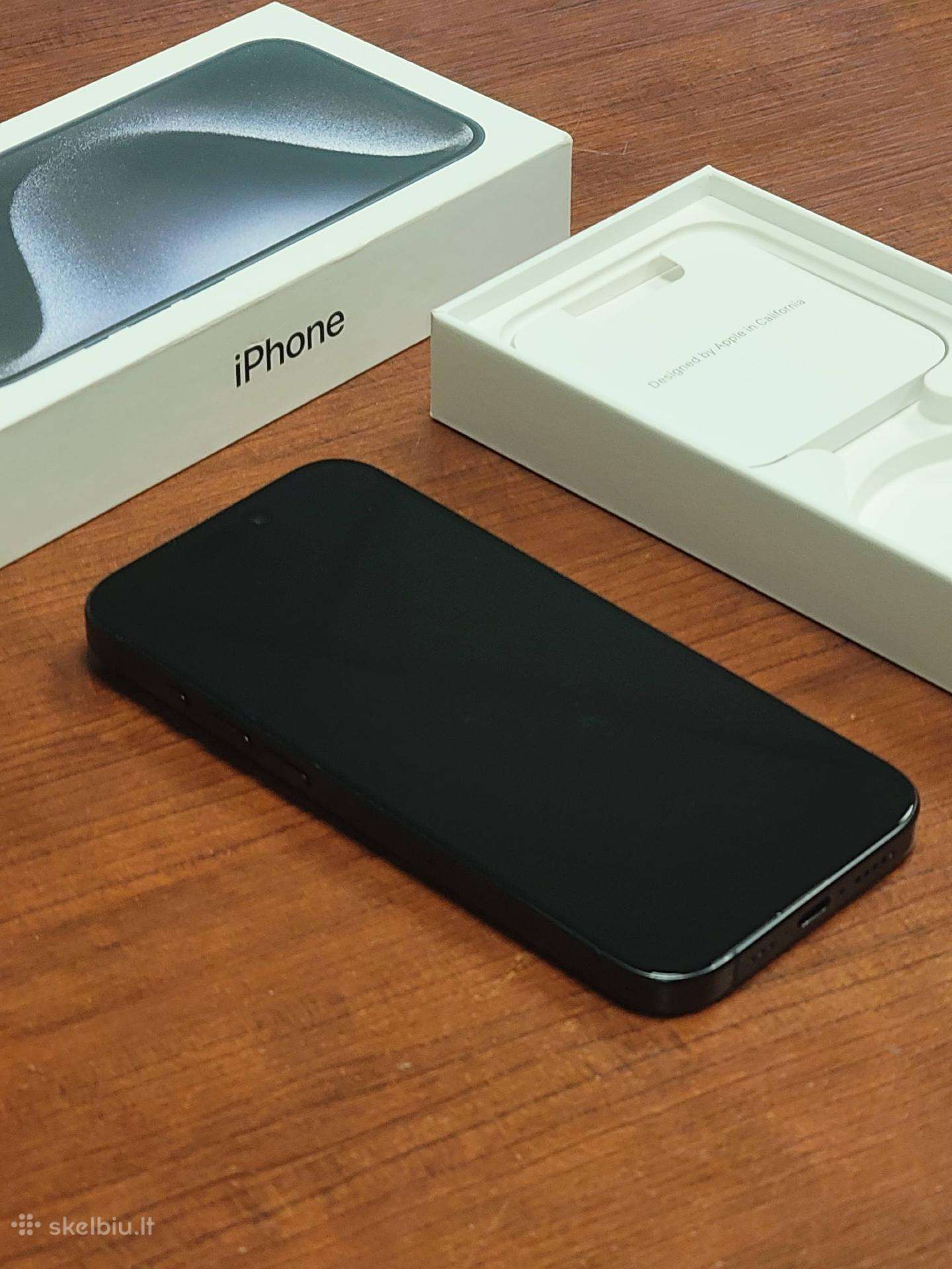iPhone 15 Pro 128 GB Blue Tinanium – geros būklės