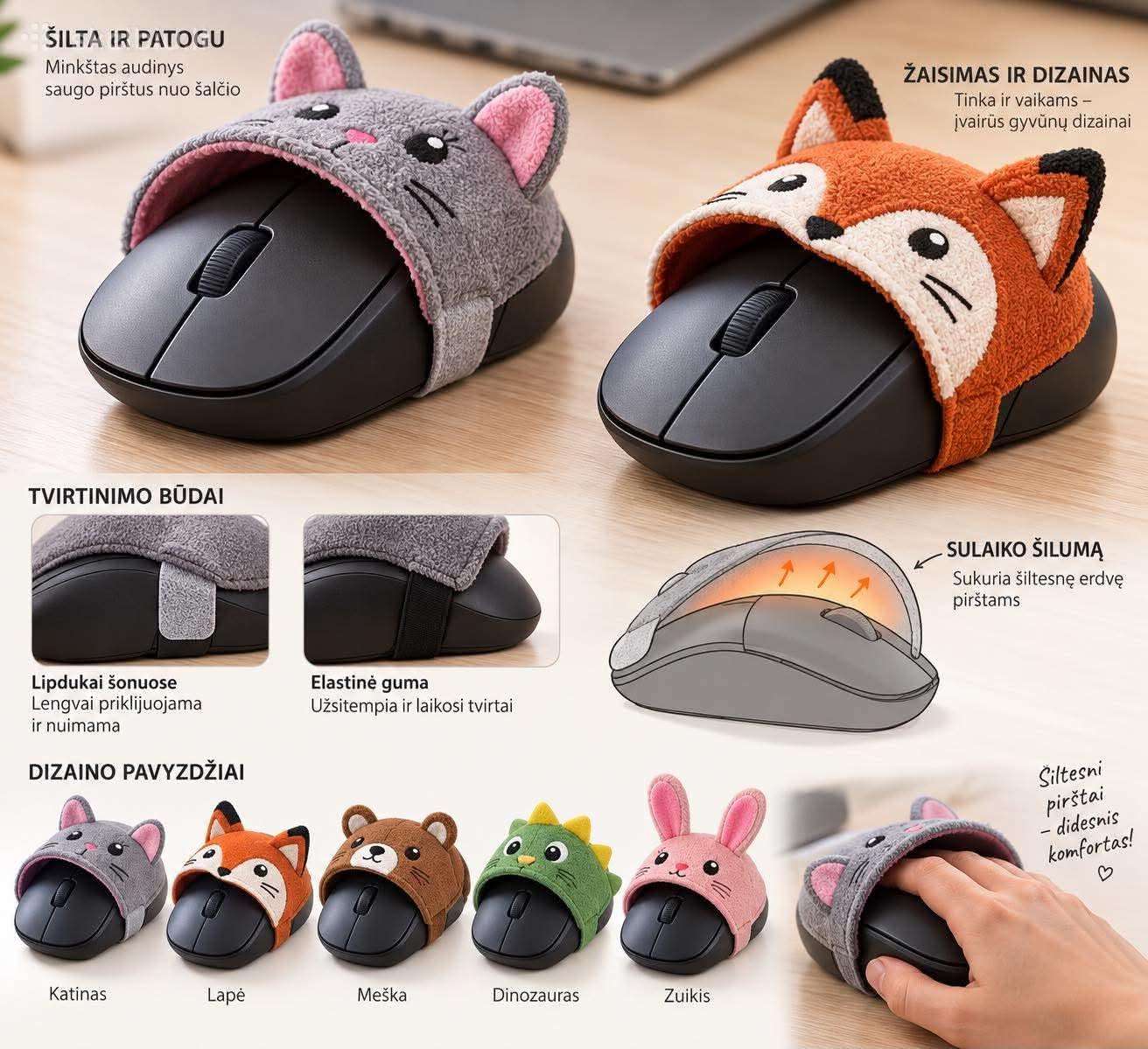 Mouse finger warmer