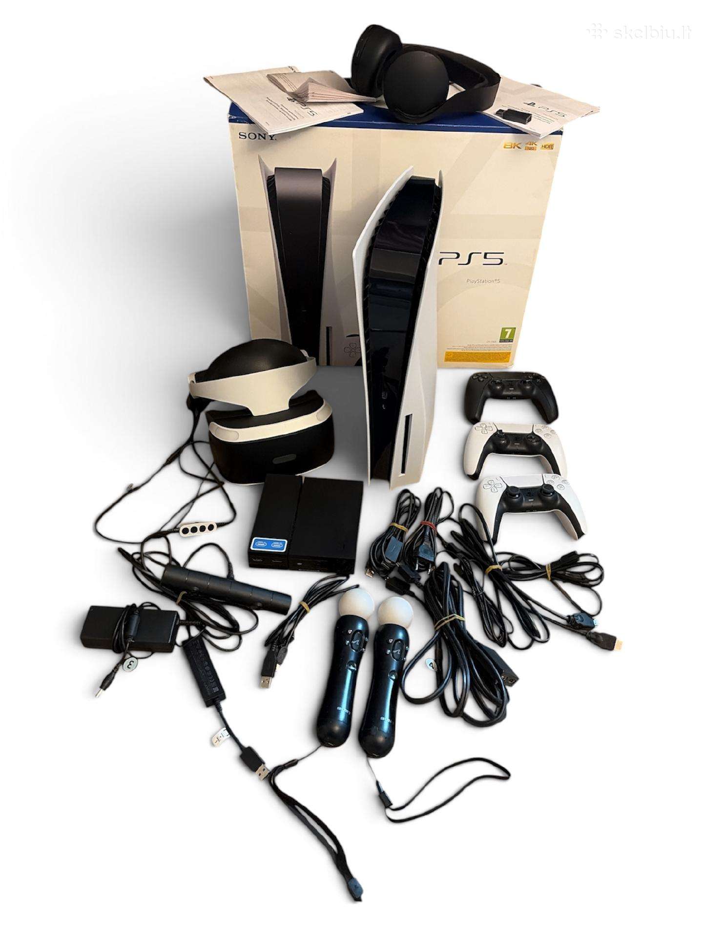Ps5 Disc 825gb + Pulse 3D + Vr1 Full