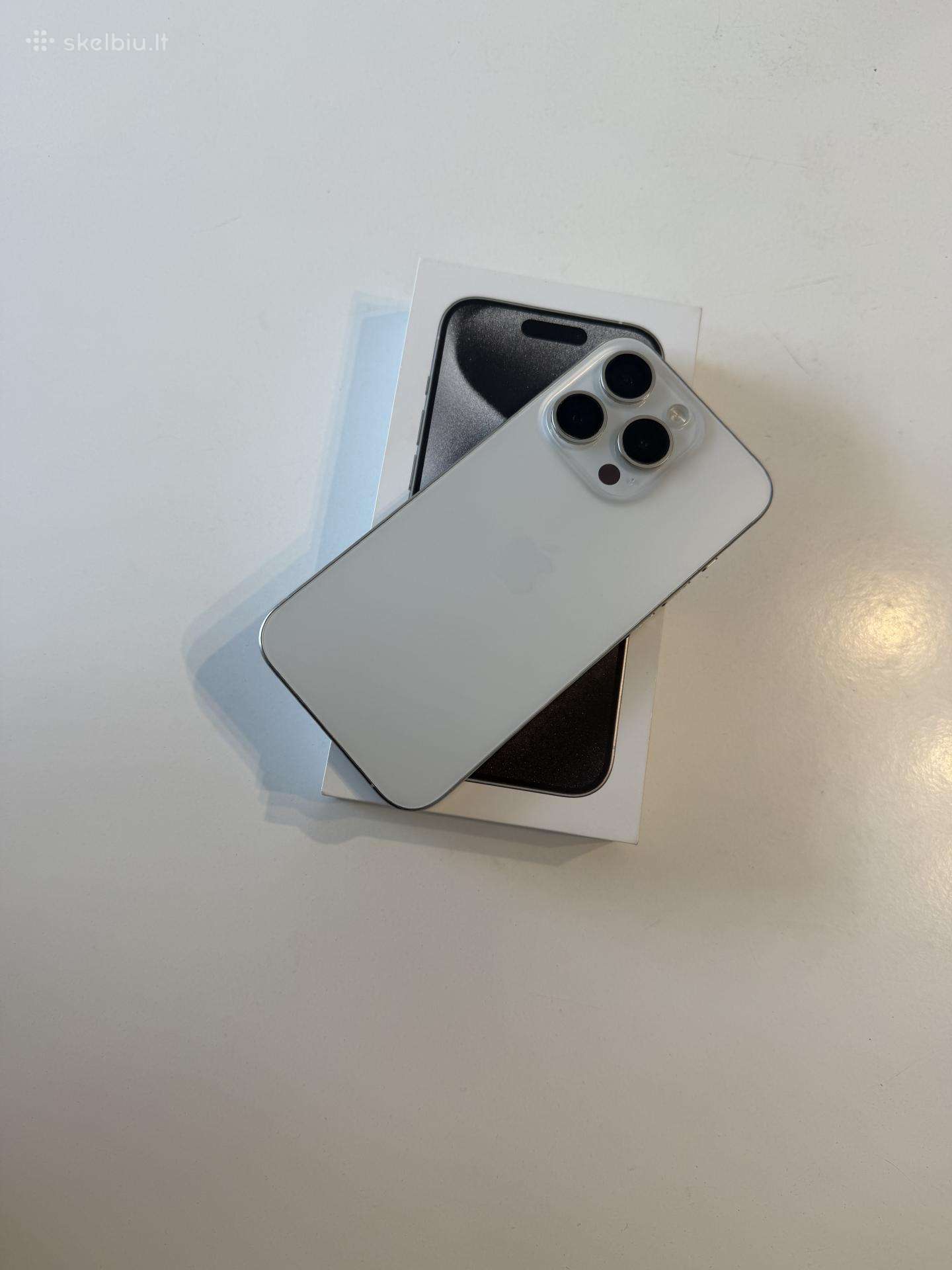 Apple iPhone 15 pro 128 GB white, battery 100%