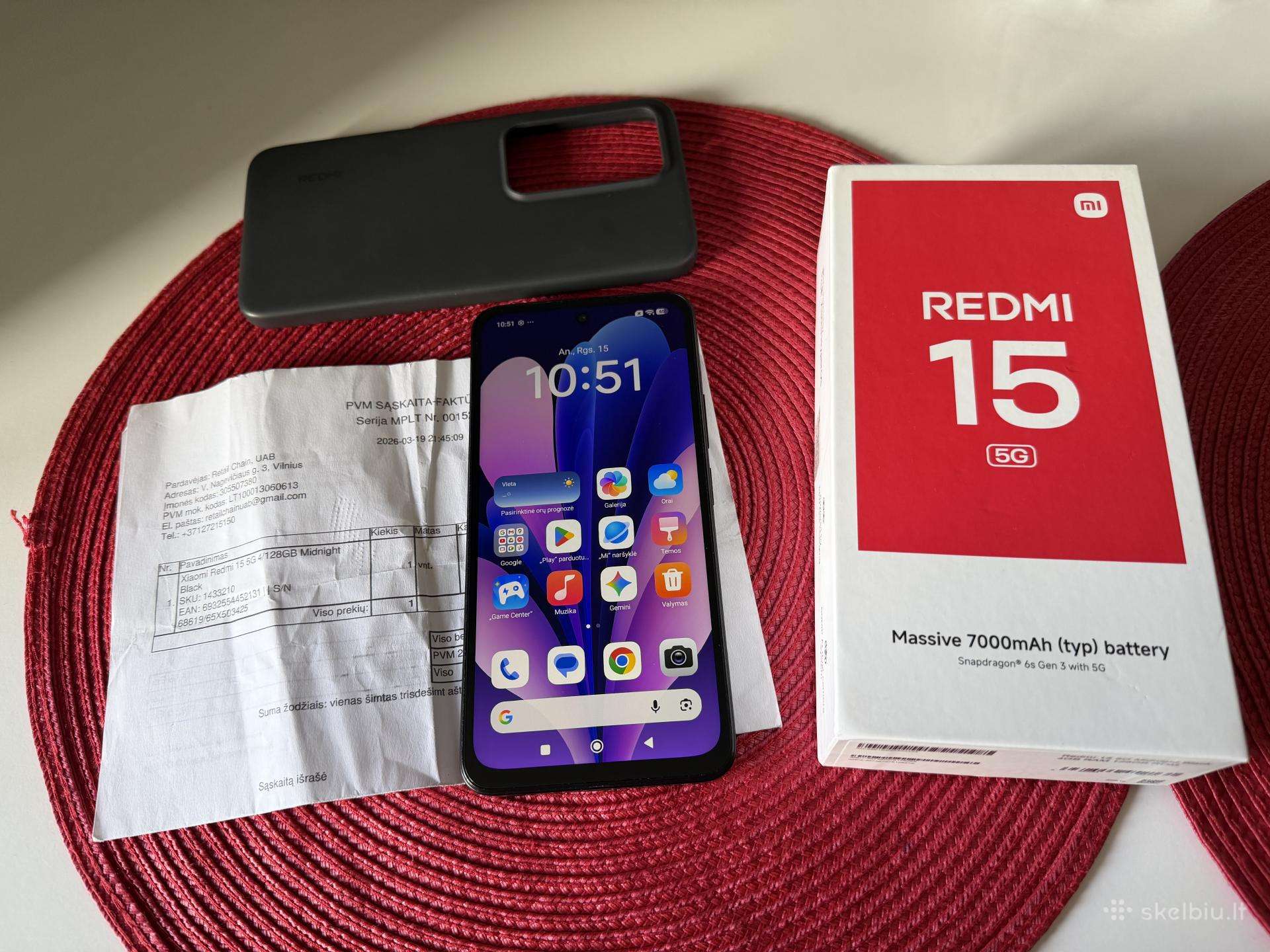 Xiaomi redmi 15 5G su garantija