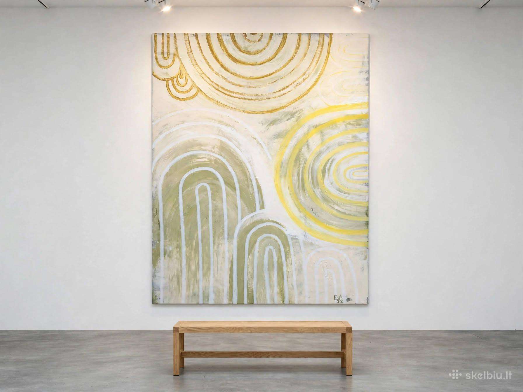 Masyvus minimalistinis paveikslas (170 x 127 cm)