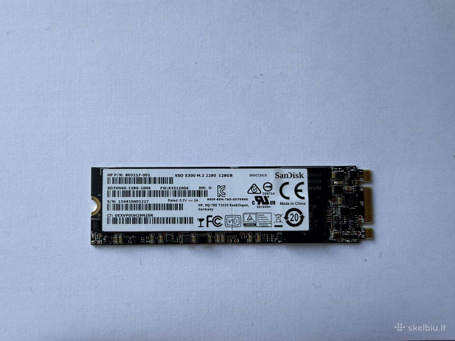 Nvme m.2 SSD diskas