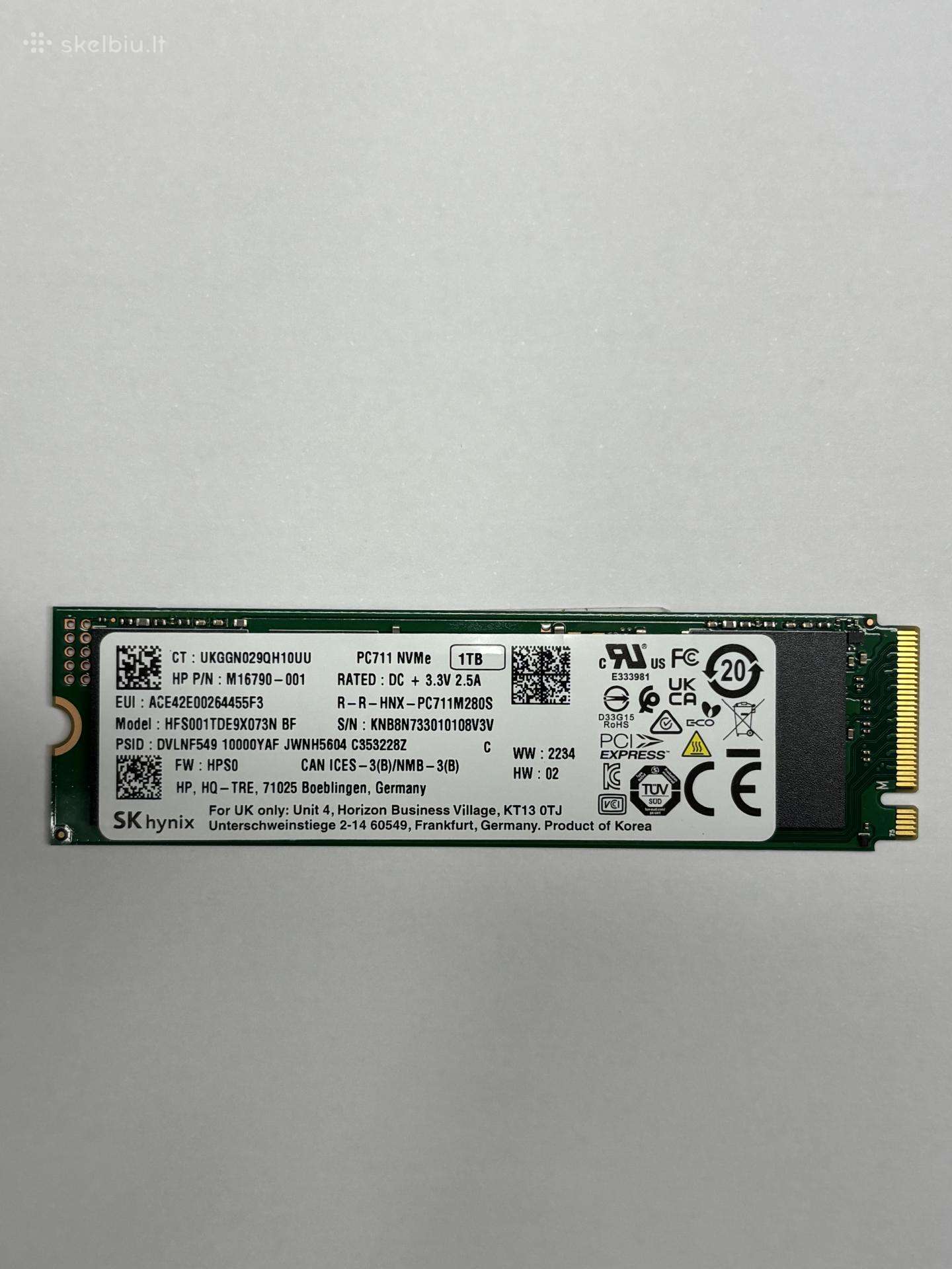SSD 1tb Nvme - nauji!