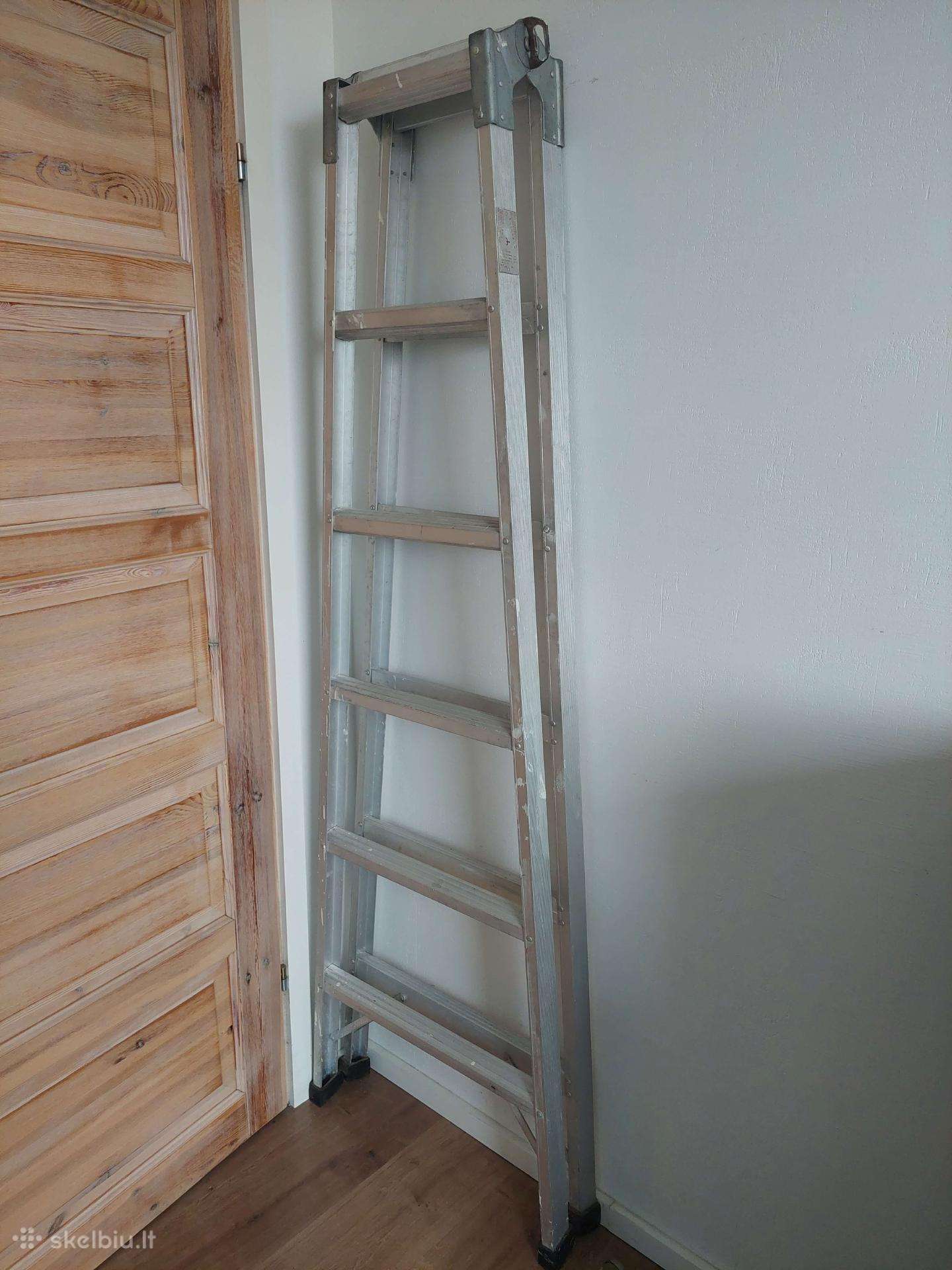 Parduodamos Dvipusės Aliumininės Kopėčios