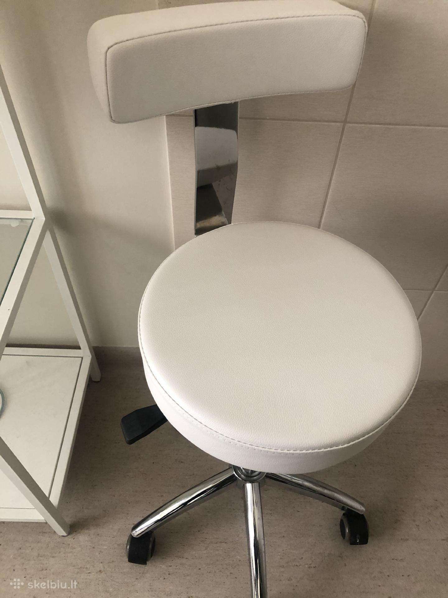 Kosmetologinė kėdė su nugarėle
