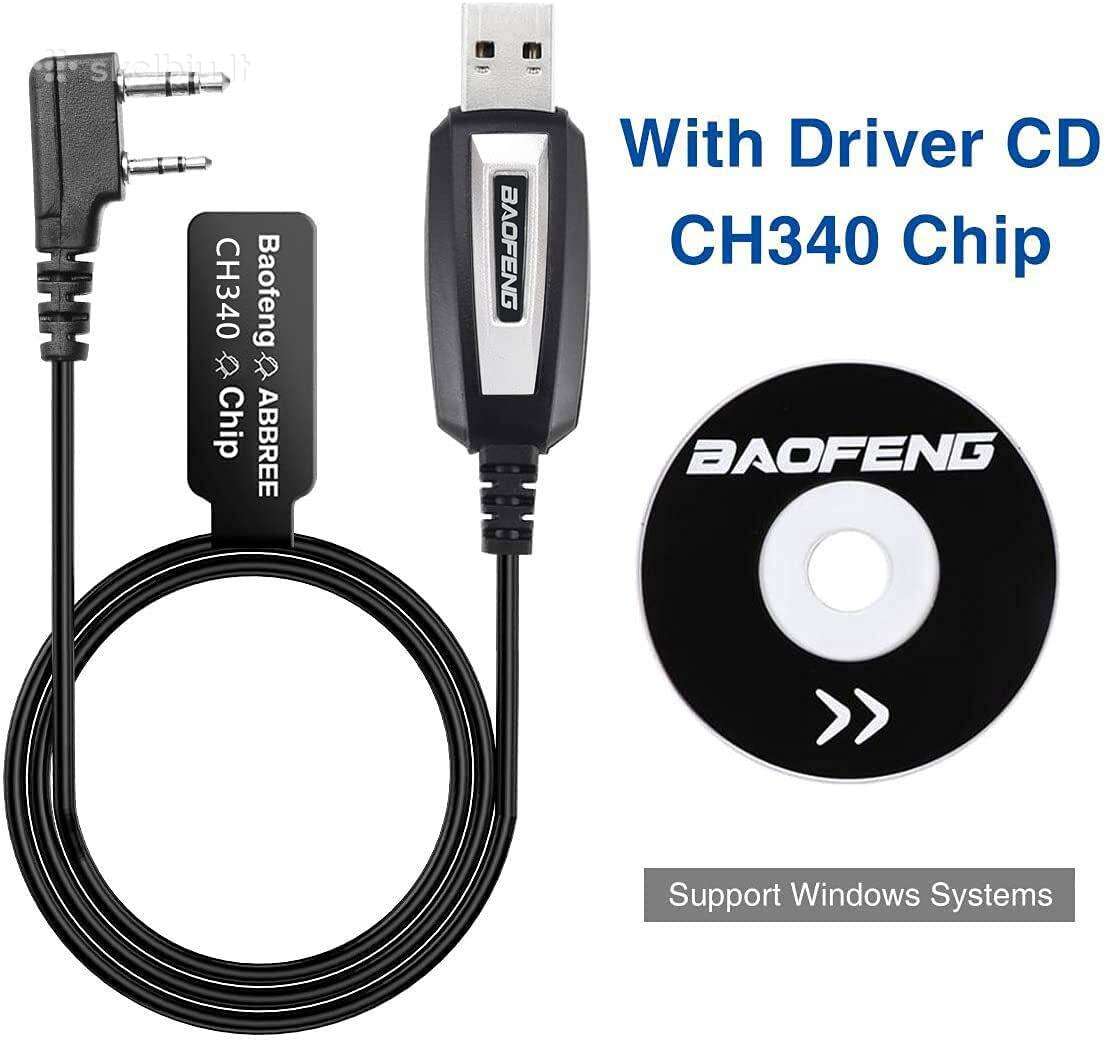 Usb programavimo kabelis racijoms Baofeng Ftdi