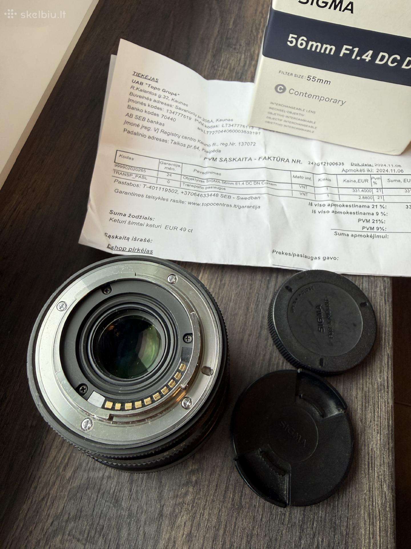 Sigma 56mm F/1.4 Dc Dn Contemp. (Fujifilm X mount)