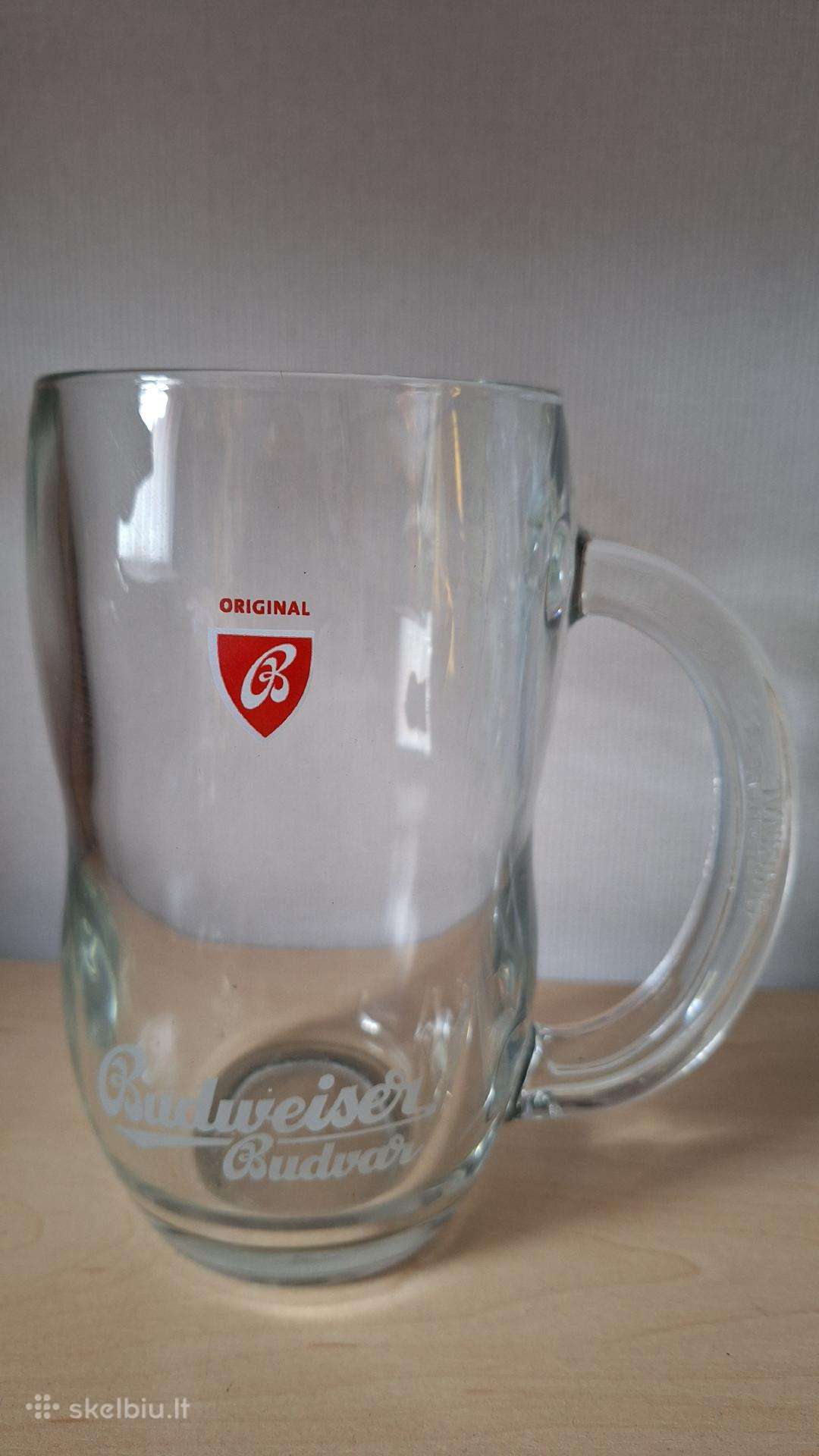 Originalus Budweiser Budvar alaus bokalas (0.5 l)