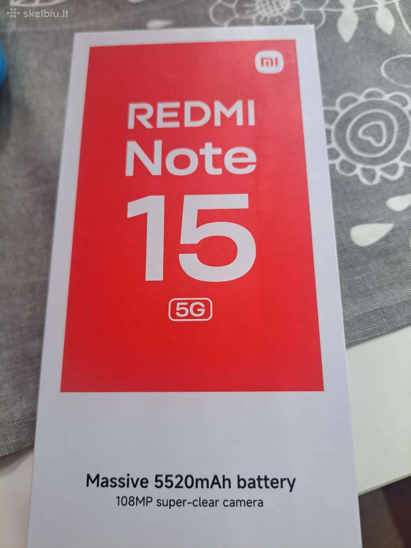 Xiomi Redmi Note 15 5 G Naujas