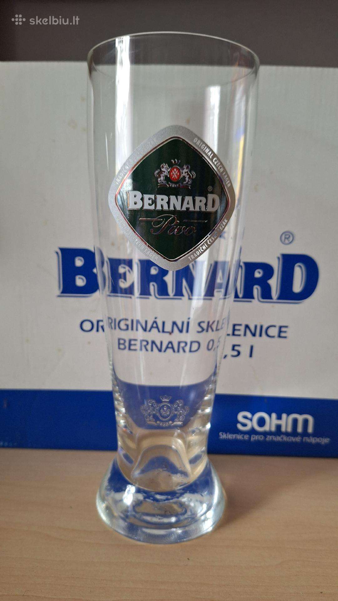 Čekiško alaus taurių pakuotė Bernard 6 vnt., 0,5 l