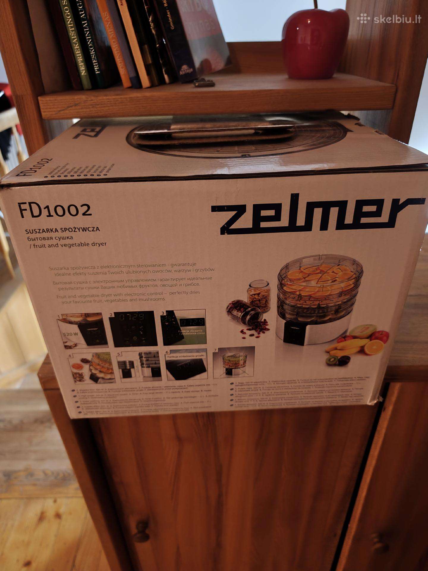 Vaisių ir daržovių džiovyklė zelmer fd1002