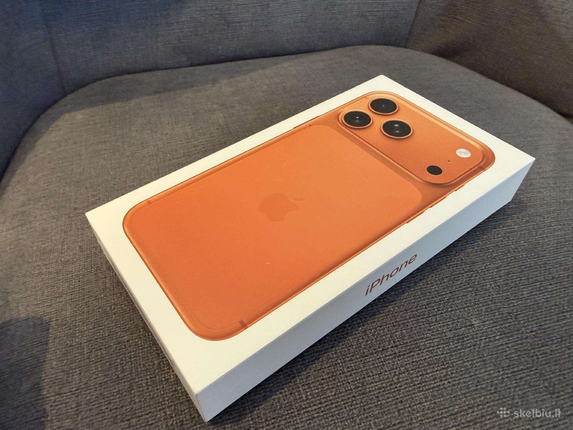Naujas Apple iPhone 17 pro max 512 orange - 1350