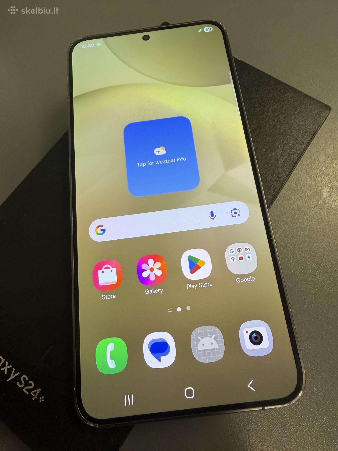 Samsung S24 plus 512 GB su garantija,komplektu