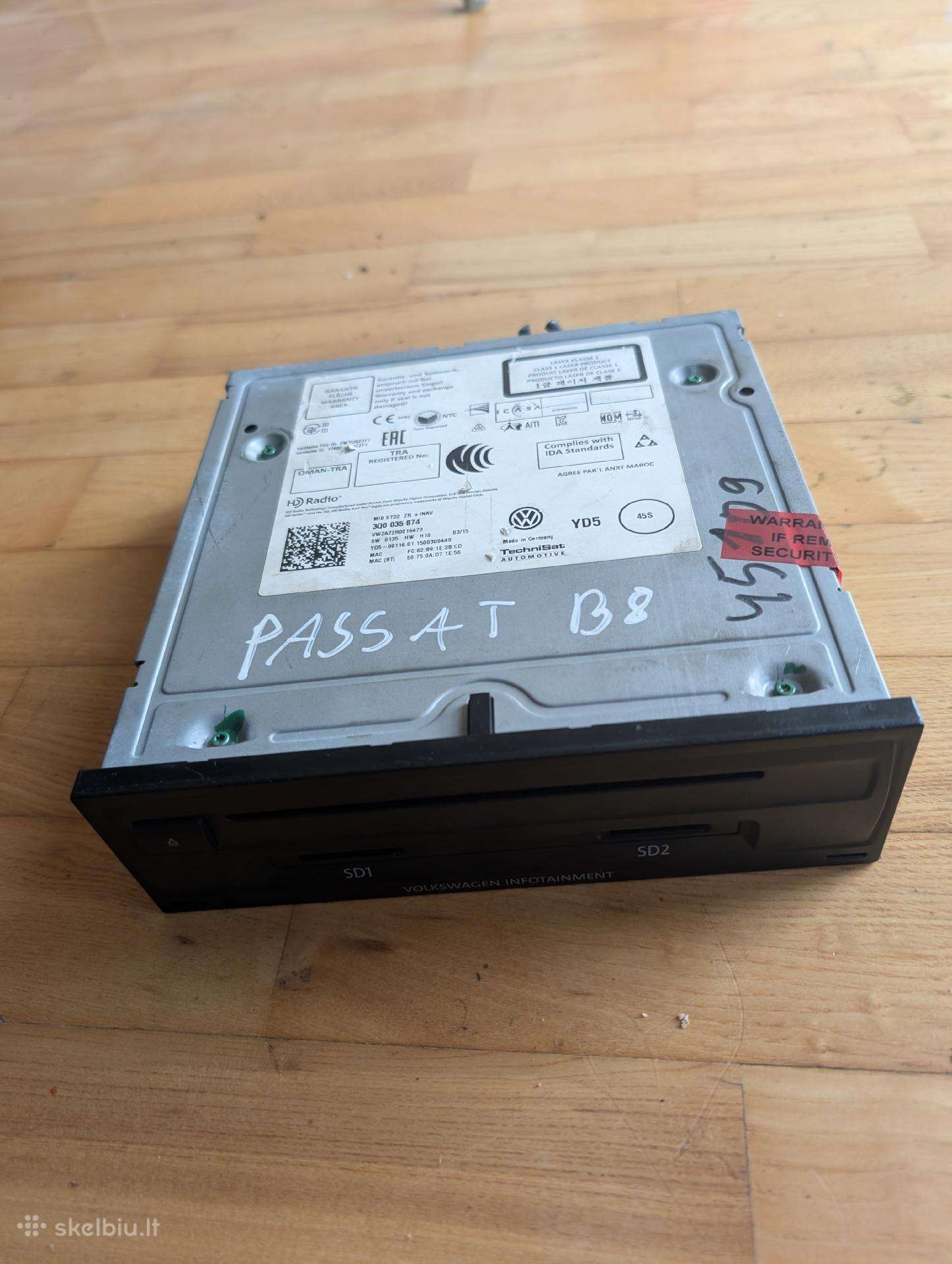 Parduodu Mib2 VW multimediją 3q0035874 su Nav
