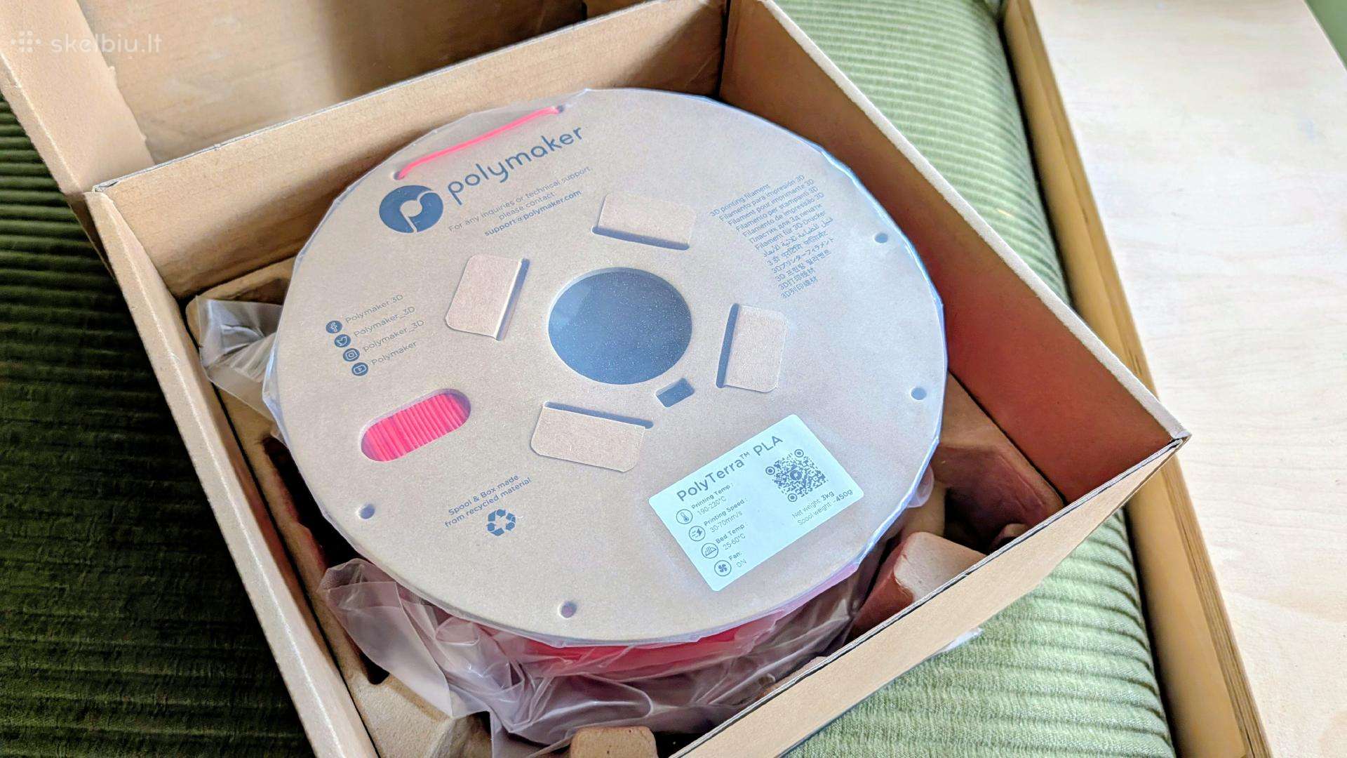 3kg naujas Polymaker Polyterra Pla Lava plastikas