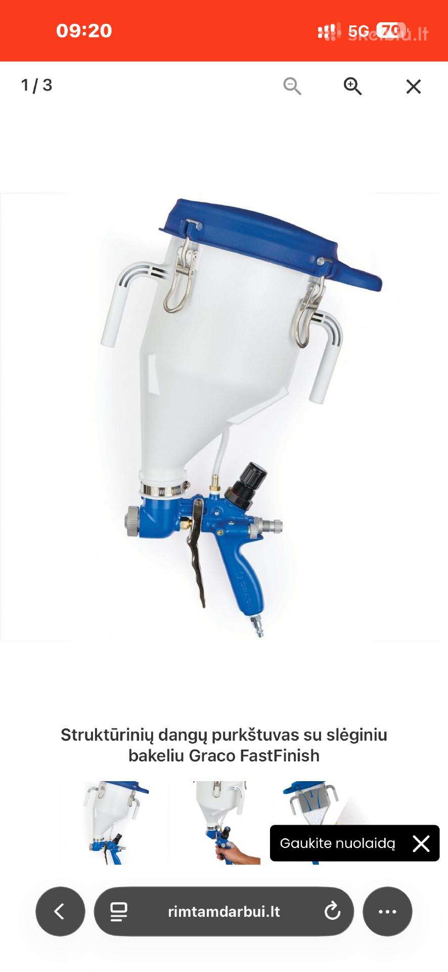 Graco fast finish dekoro aparatas