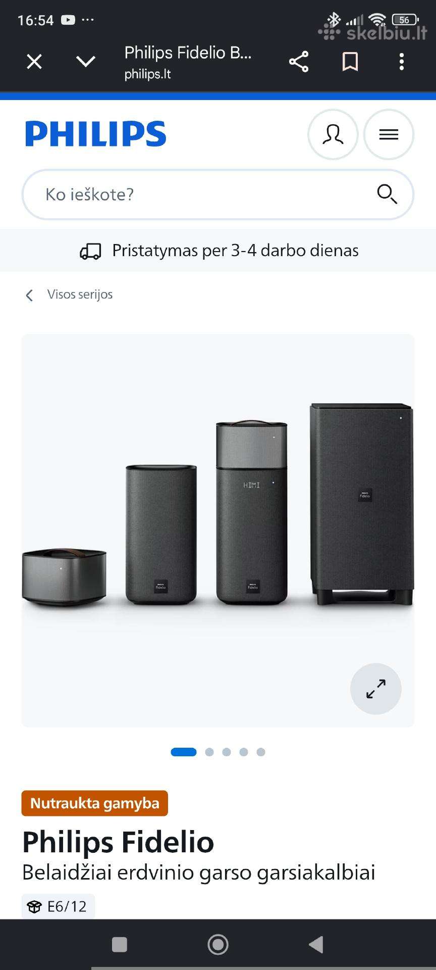 Audio sistema Philips fidelio 6