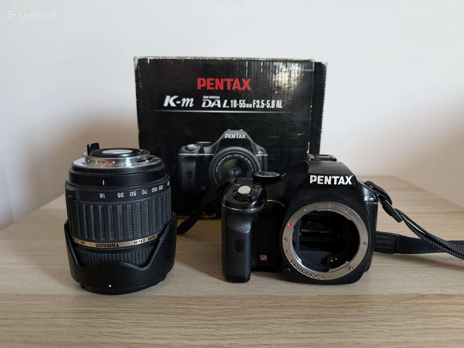 Pentax K-m/k2000 fotoaparatas+ 18–55 mm objektyvas