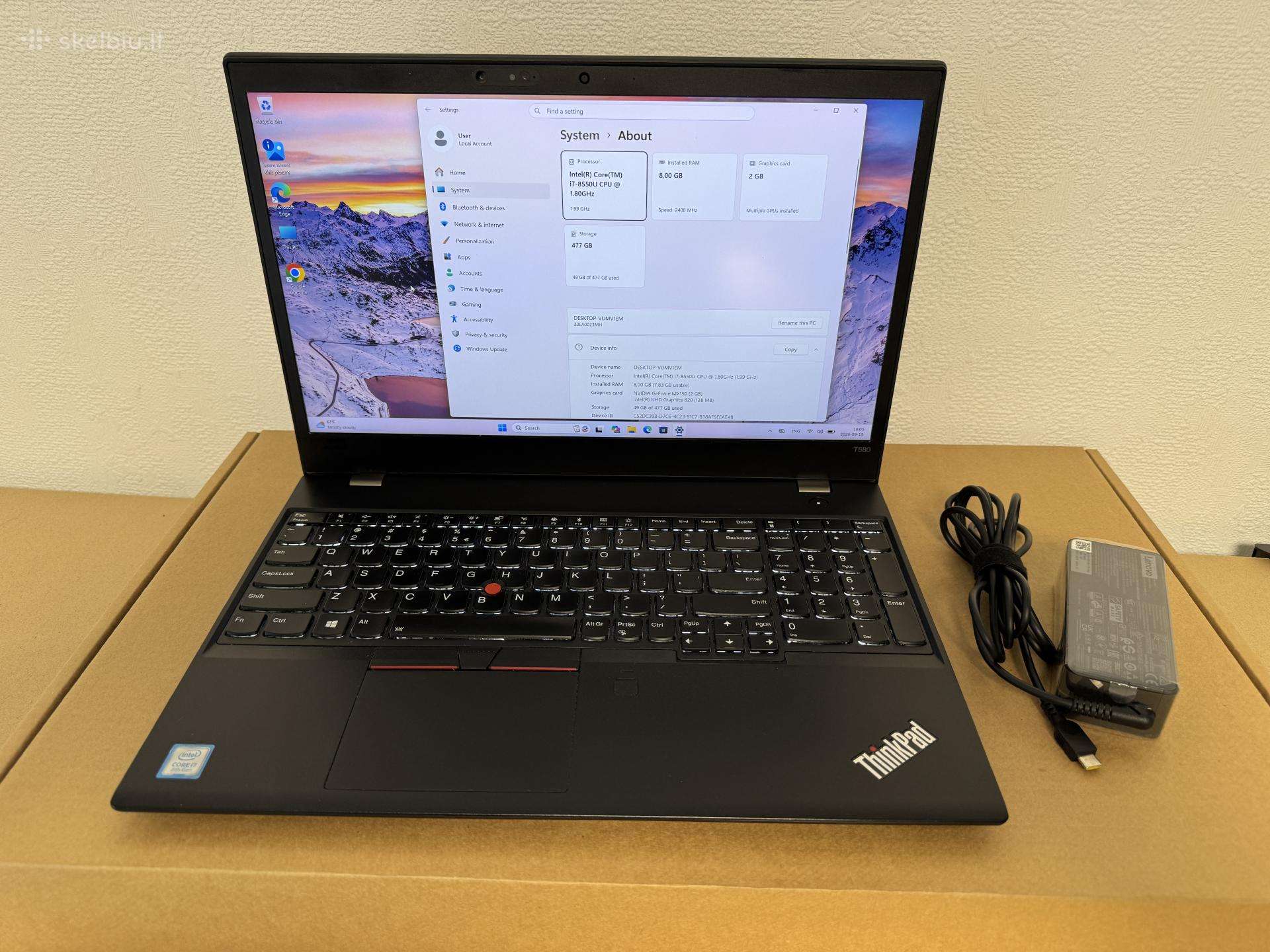 Lenovo Thinkpad T580 i7-8550u