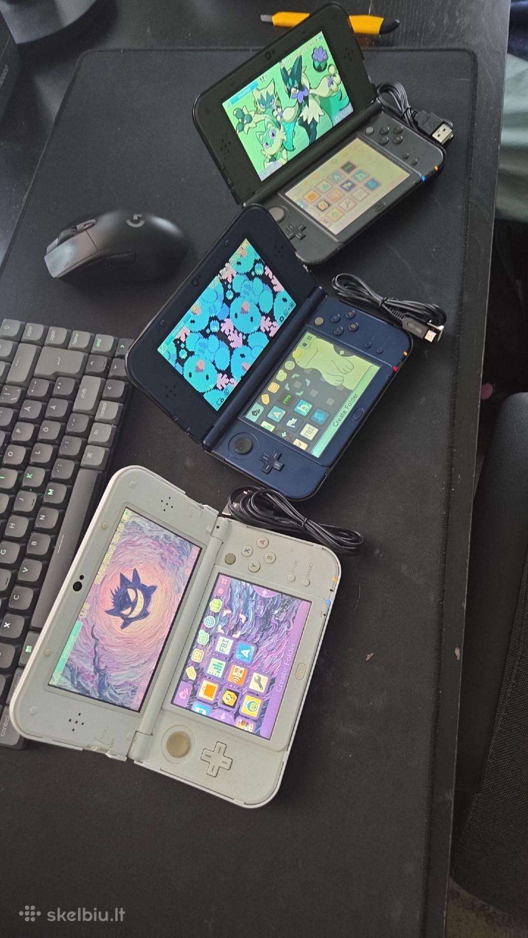 New nintendo 3ds XL konsolės