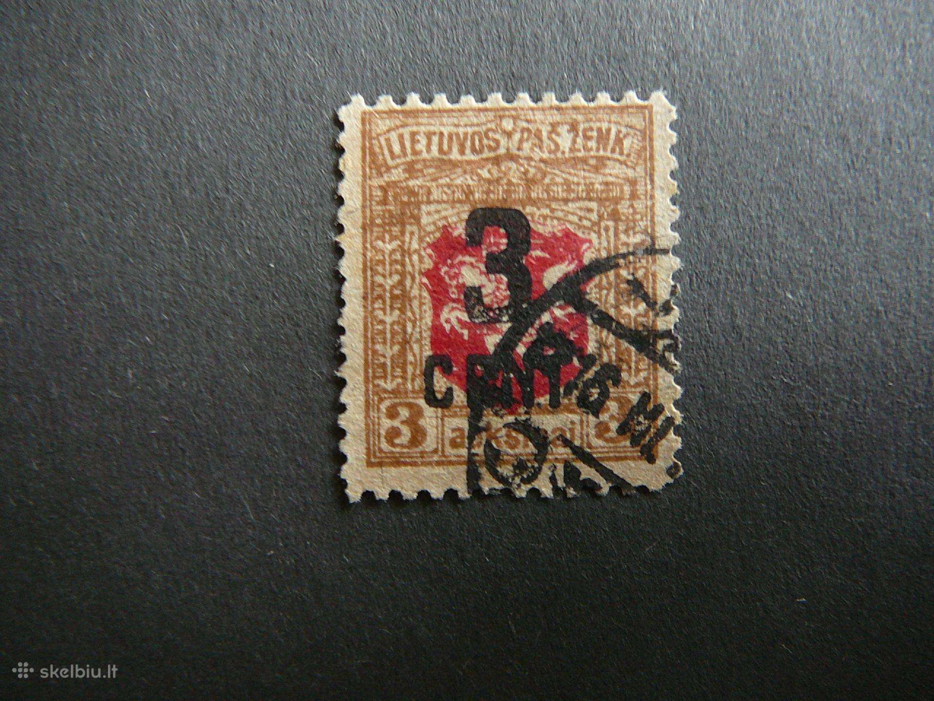 Lietuva 1922 3ct/3a antsp. lit152a