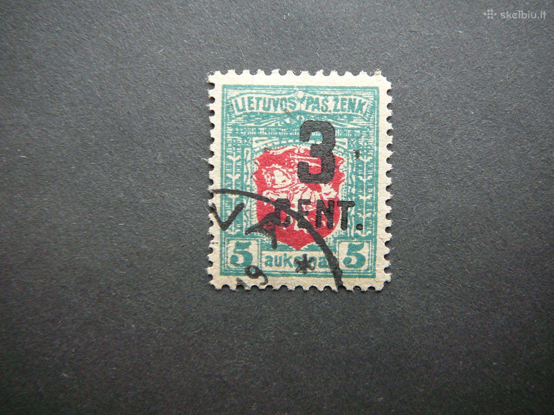 Lietuva 1922 3ct/5a antsp. lit153a