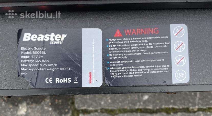 Electric scooter Beaster Scooter