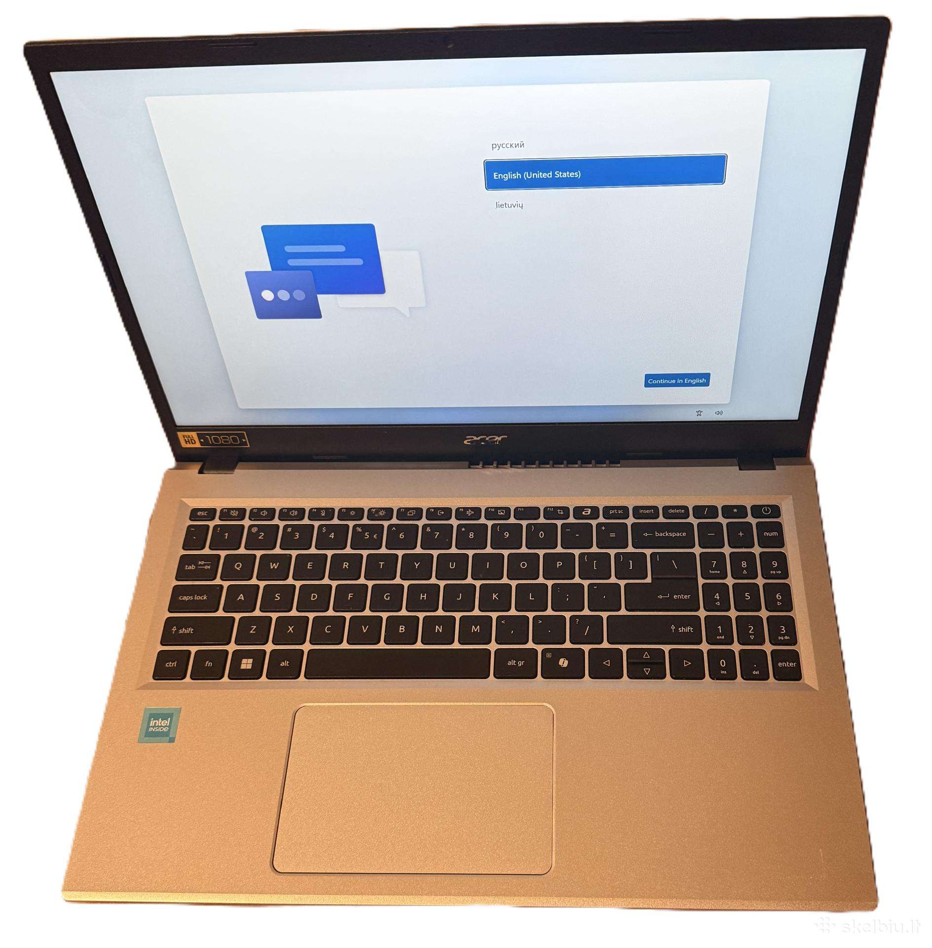 Acer Aspire Ag15 (sidabrinis, garantija)