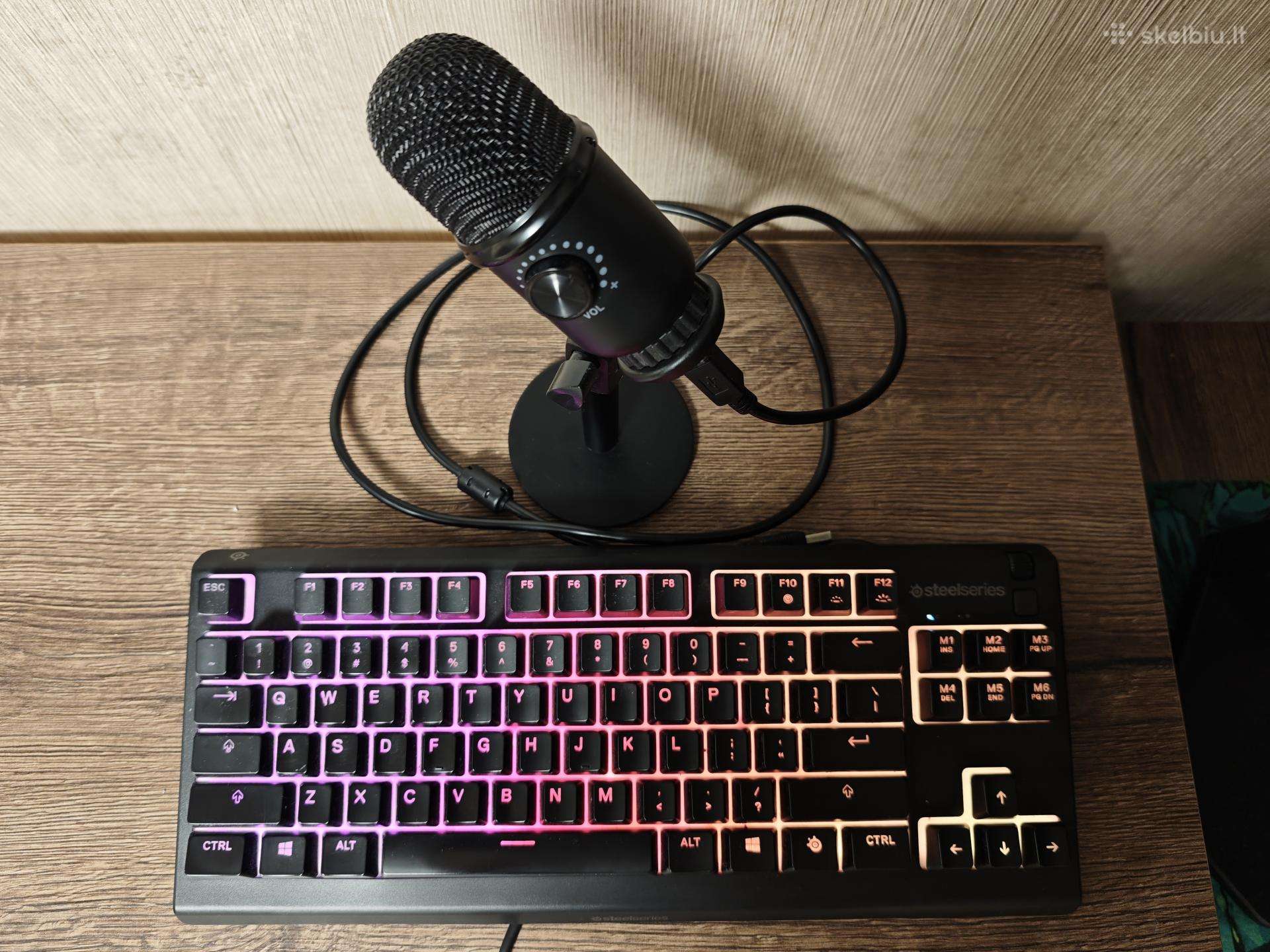 Steelseries Apex 3 Tkl + Nor-tec mikrofonas
