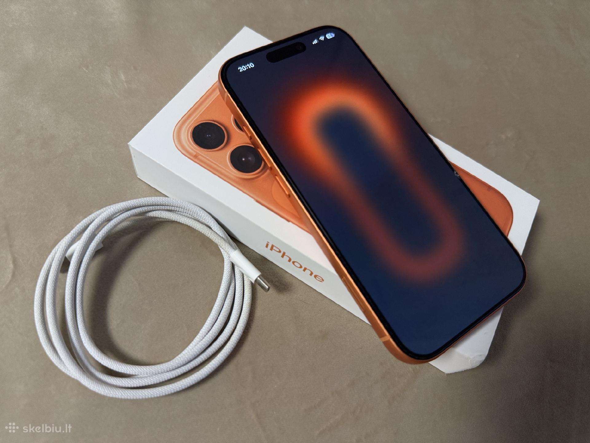 iPhone 17 Pro 512 GB, Cosmic Orange, 100 % baterij