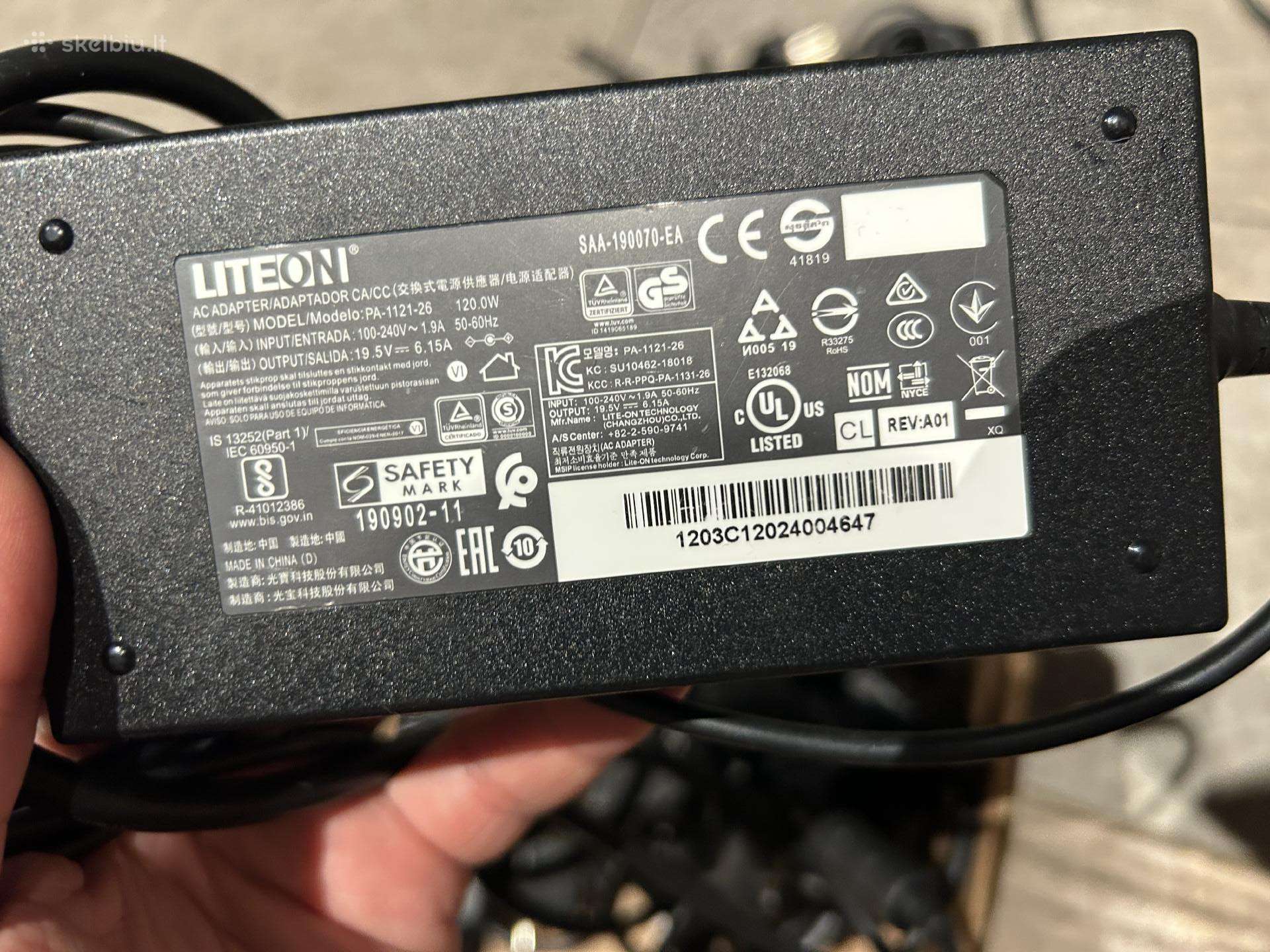 Liteon 120w laptop pakrovejas Asus/toshiba