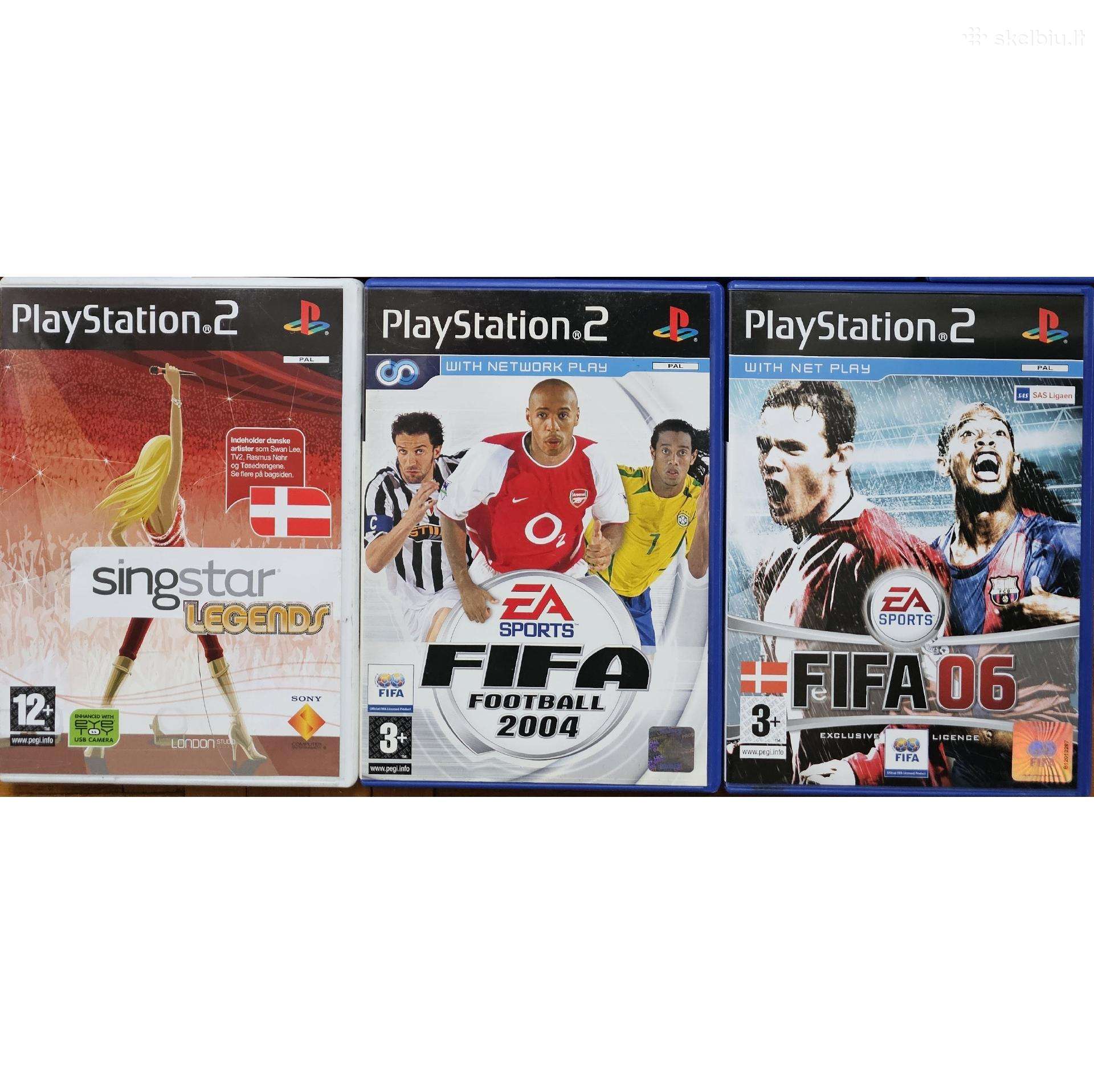 Playstation2 3x žaidimų rinkinys / Playstation 2