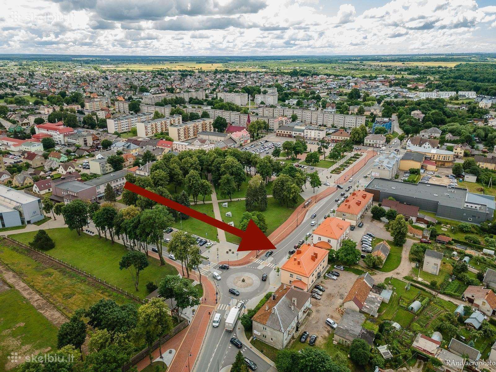 Išnuomojamas 2 kamb. butas miesto centre