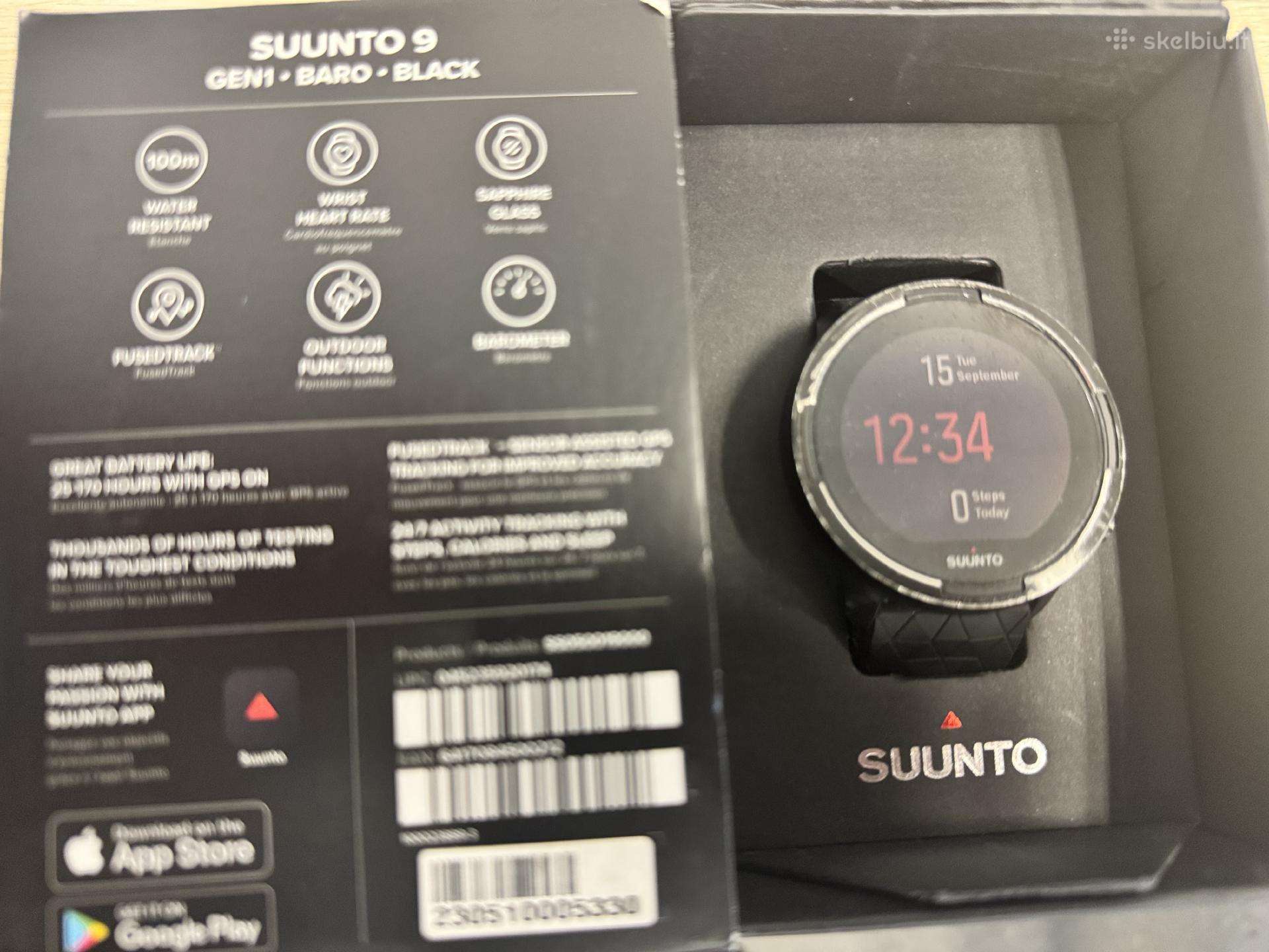 Naudotas Suunto 9 Gen1 Baro Black