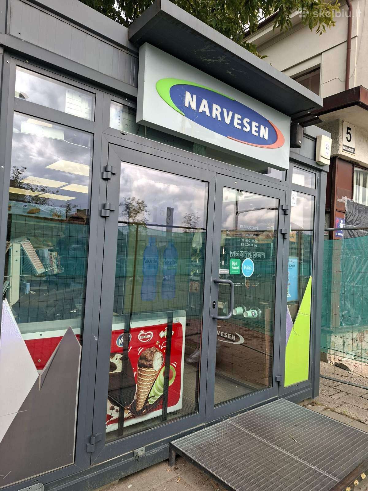 Parduodamas įrengtas prekybos paviljonas