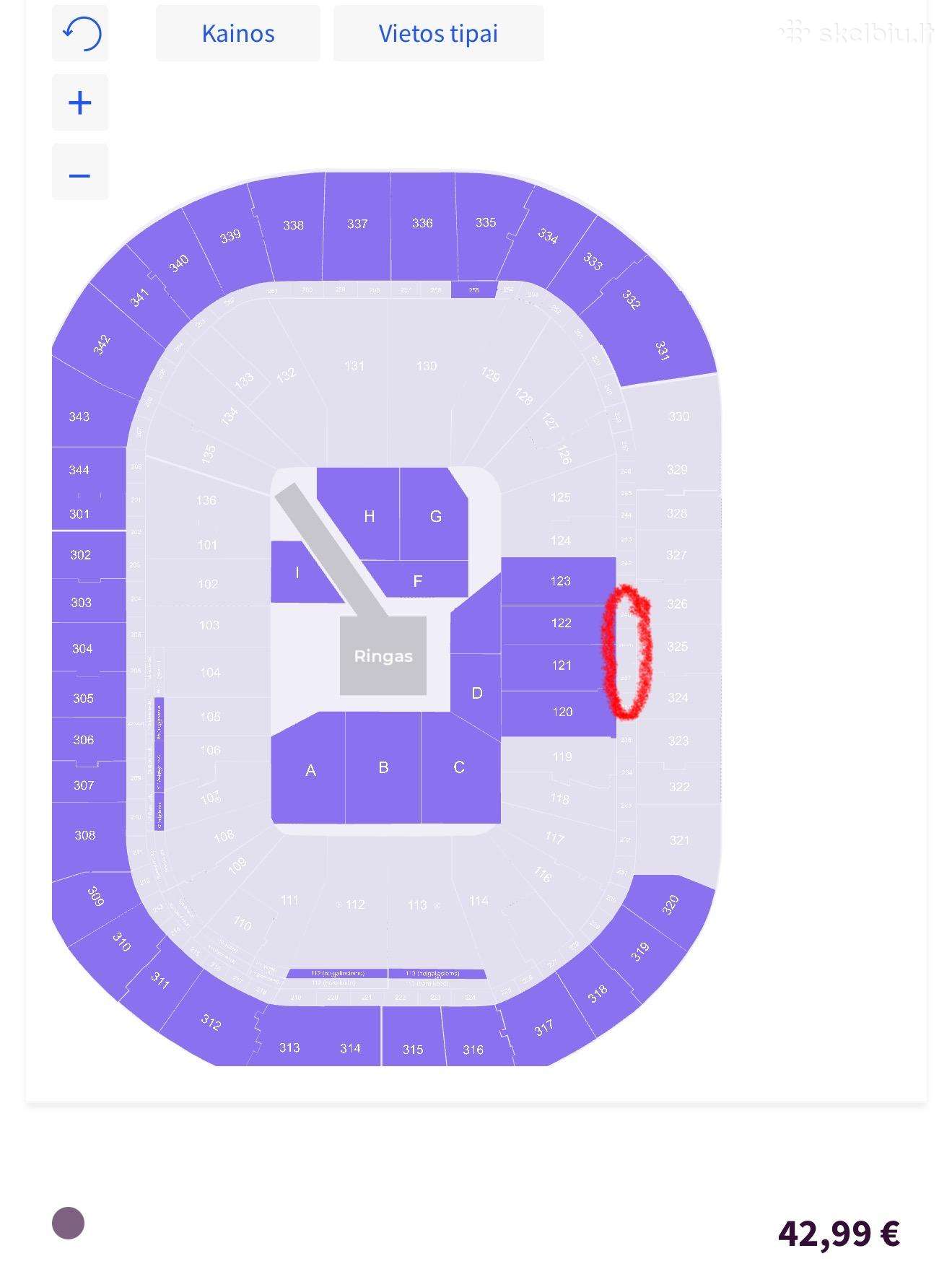 Utma 19 VIP bilietai