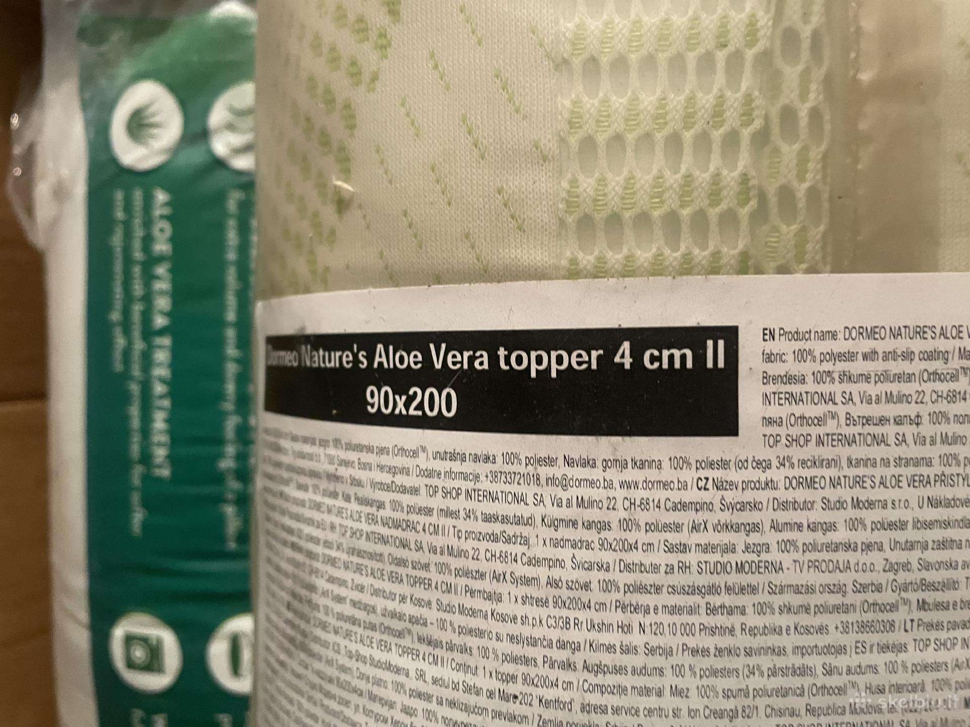 Dormeo Nature's Aloe Vera antčiužinis 4 cm