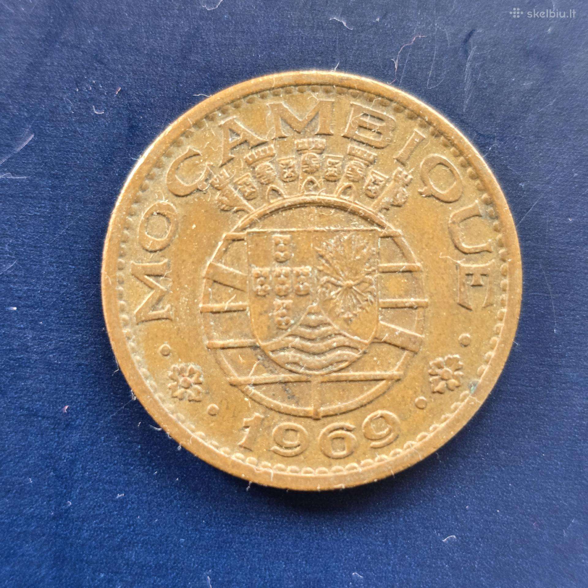 Mozambikas 1969 1 escudo bronze
