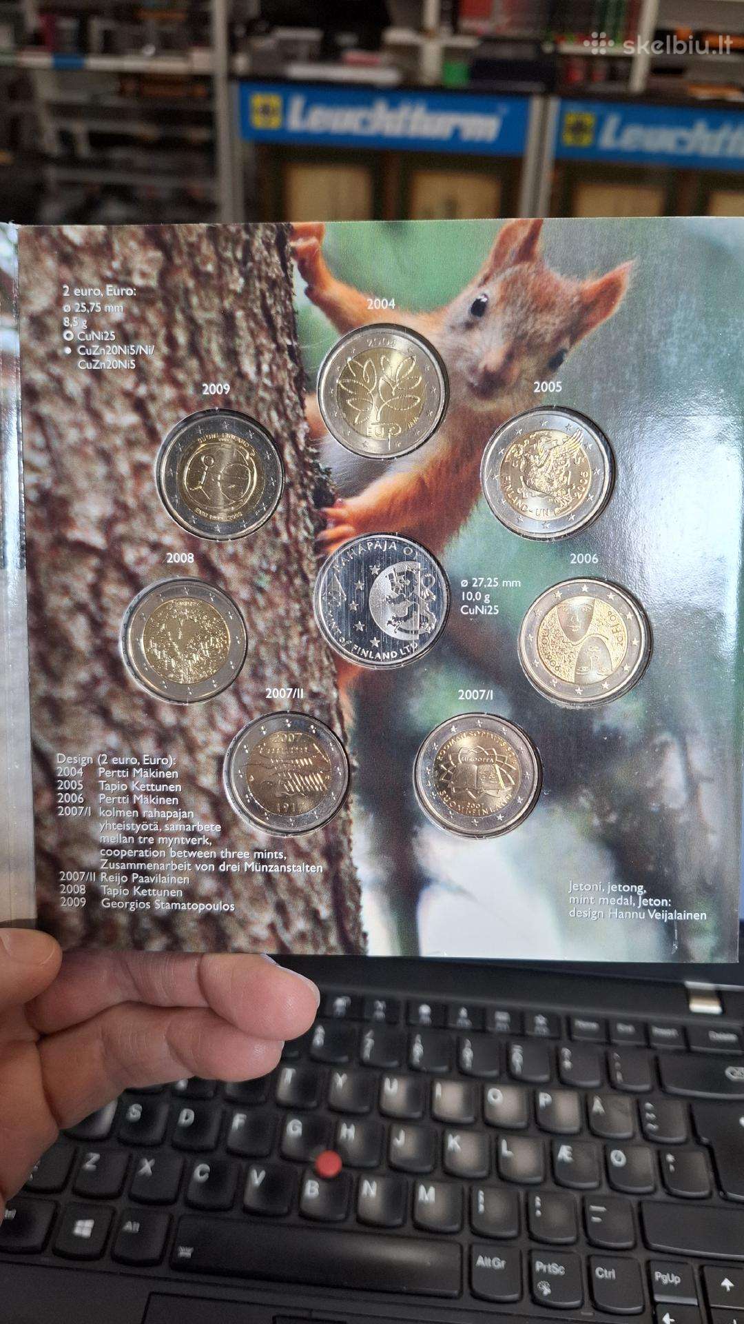 Suomijos 2€ Bu kokybės rinkinys