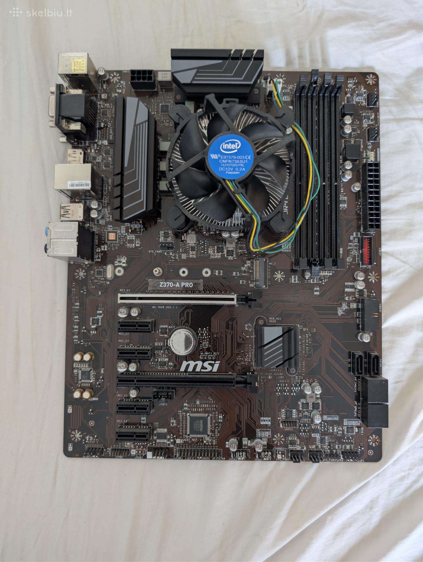 Msi Z370-a Pro + Intel Core i5-8400 +Aušintuvas
