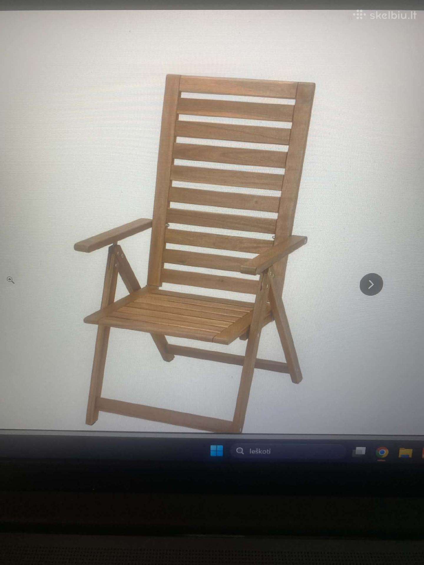Lauko medinis fotelis