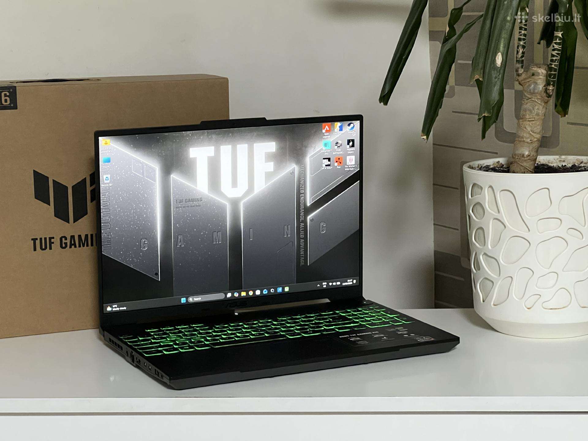 Parduodamas Asus Tuf A16 su Rtx 4050, Ryzen 7.