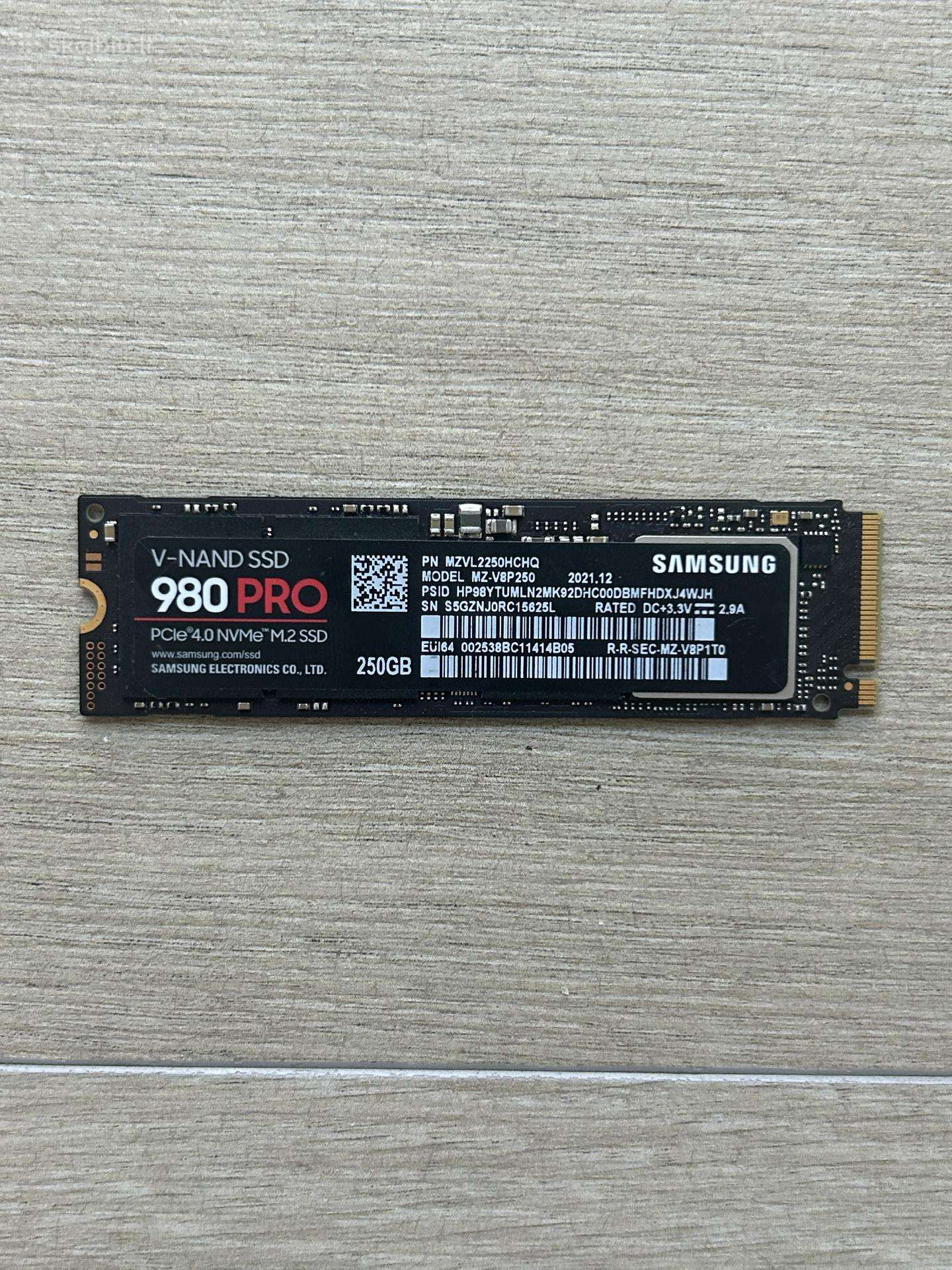 Samsung 980 Pro 250gb Nvme SSD