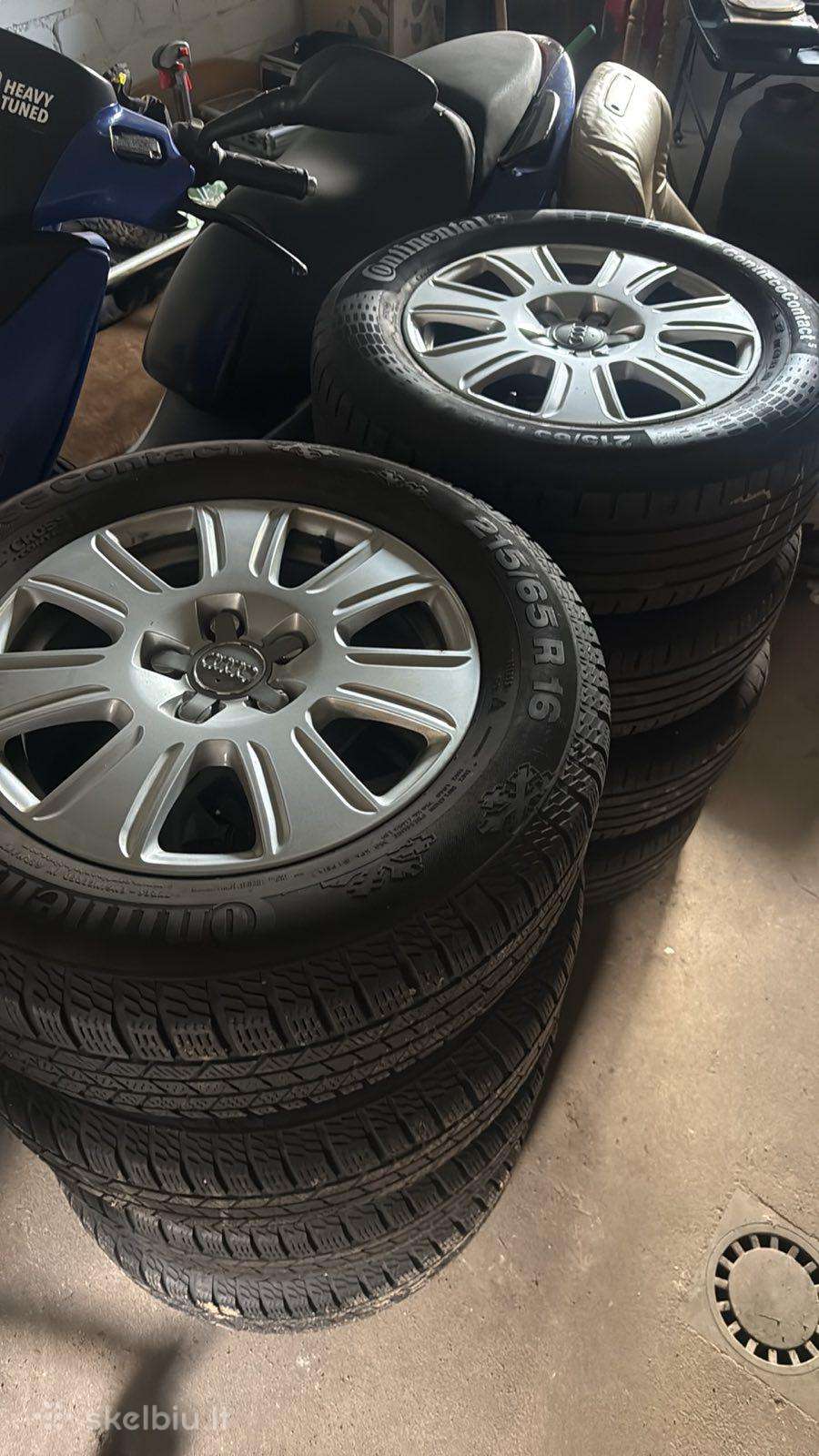8 vnt Audi Q3 Orginalus ratai su padangomis