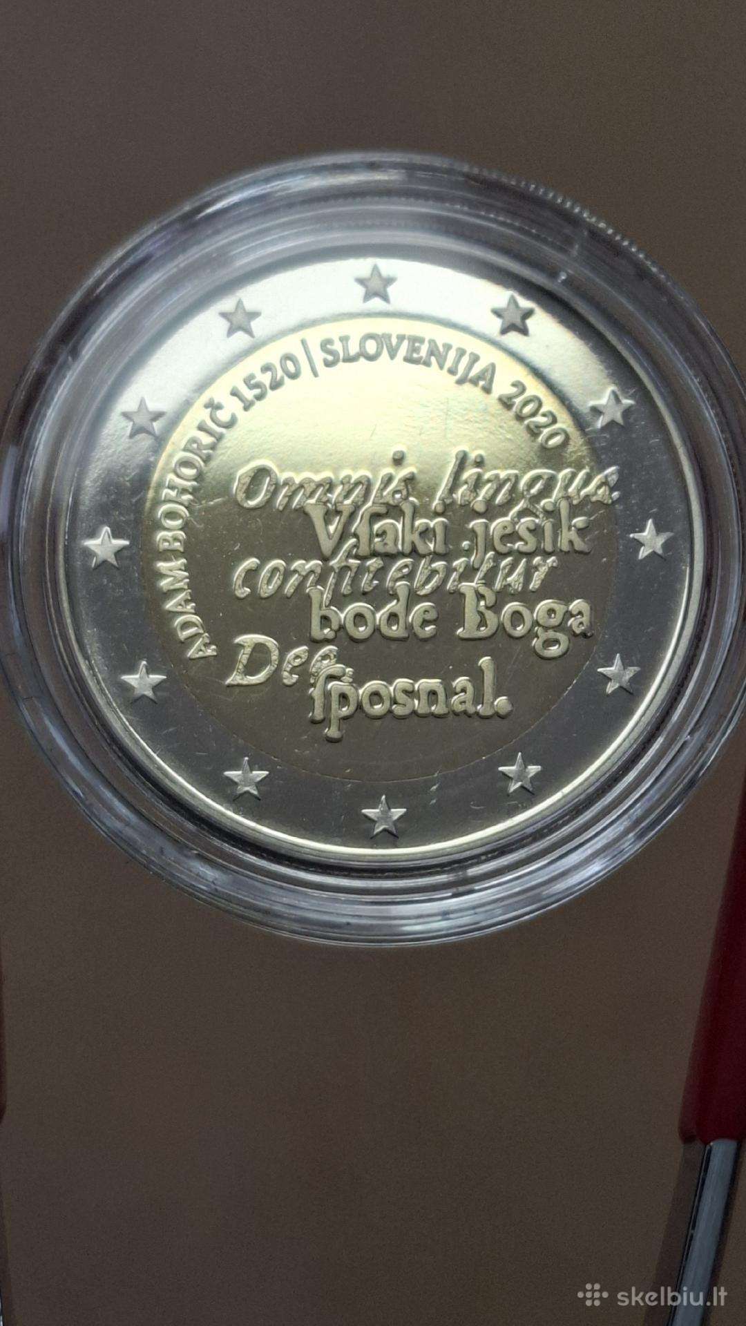 Slovėnija 2020 Adomo Bohoric 2€ proof