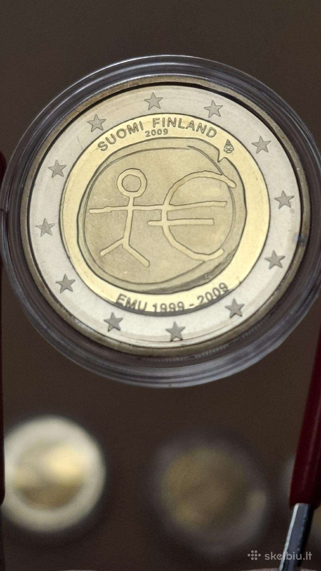 Suomija 2€ Bu kokybės monetos