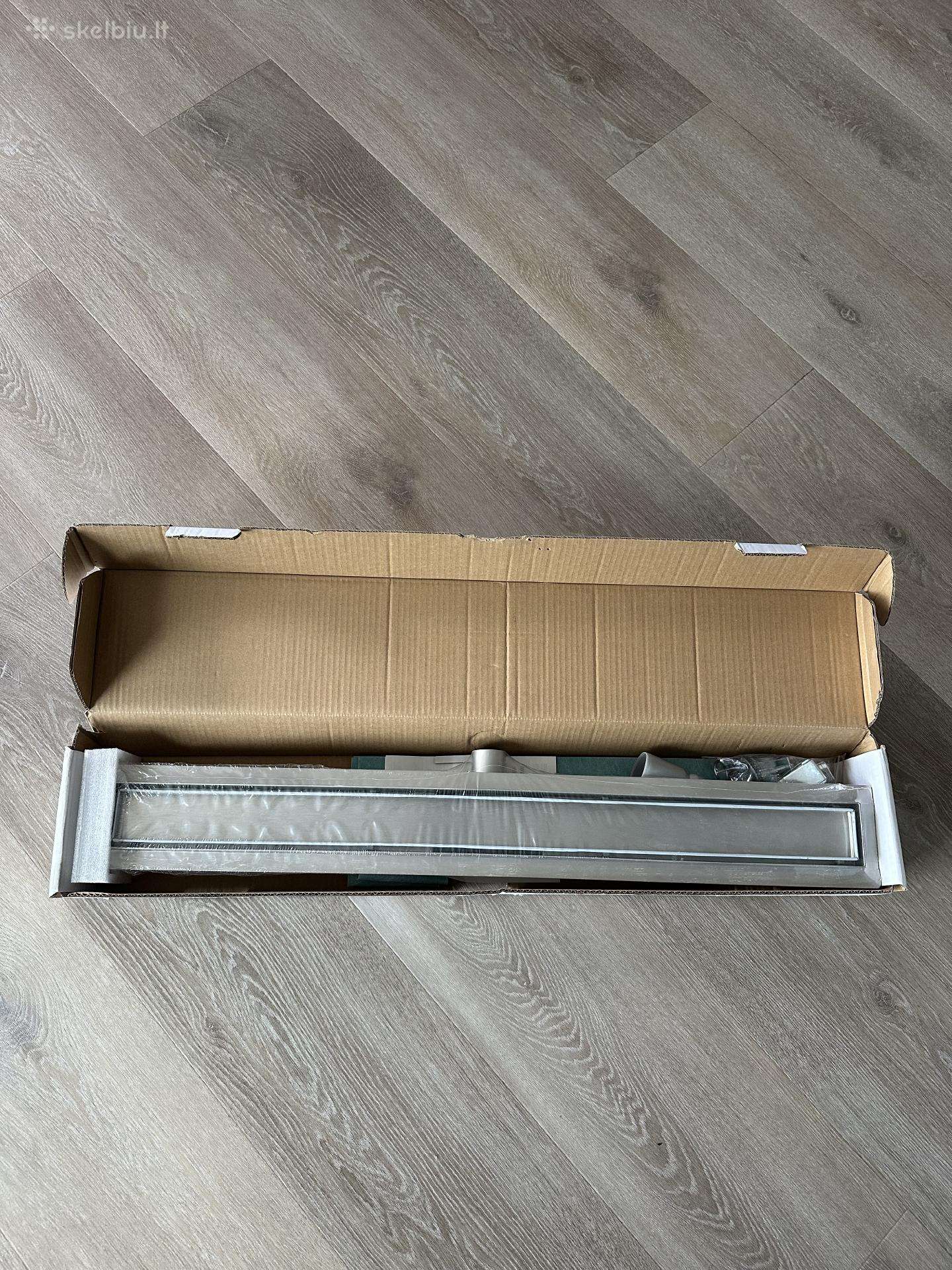Dušo trapas 90cm nerudyjančio plieno