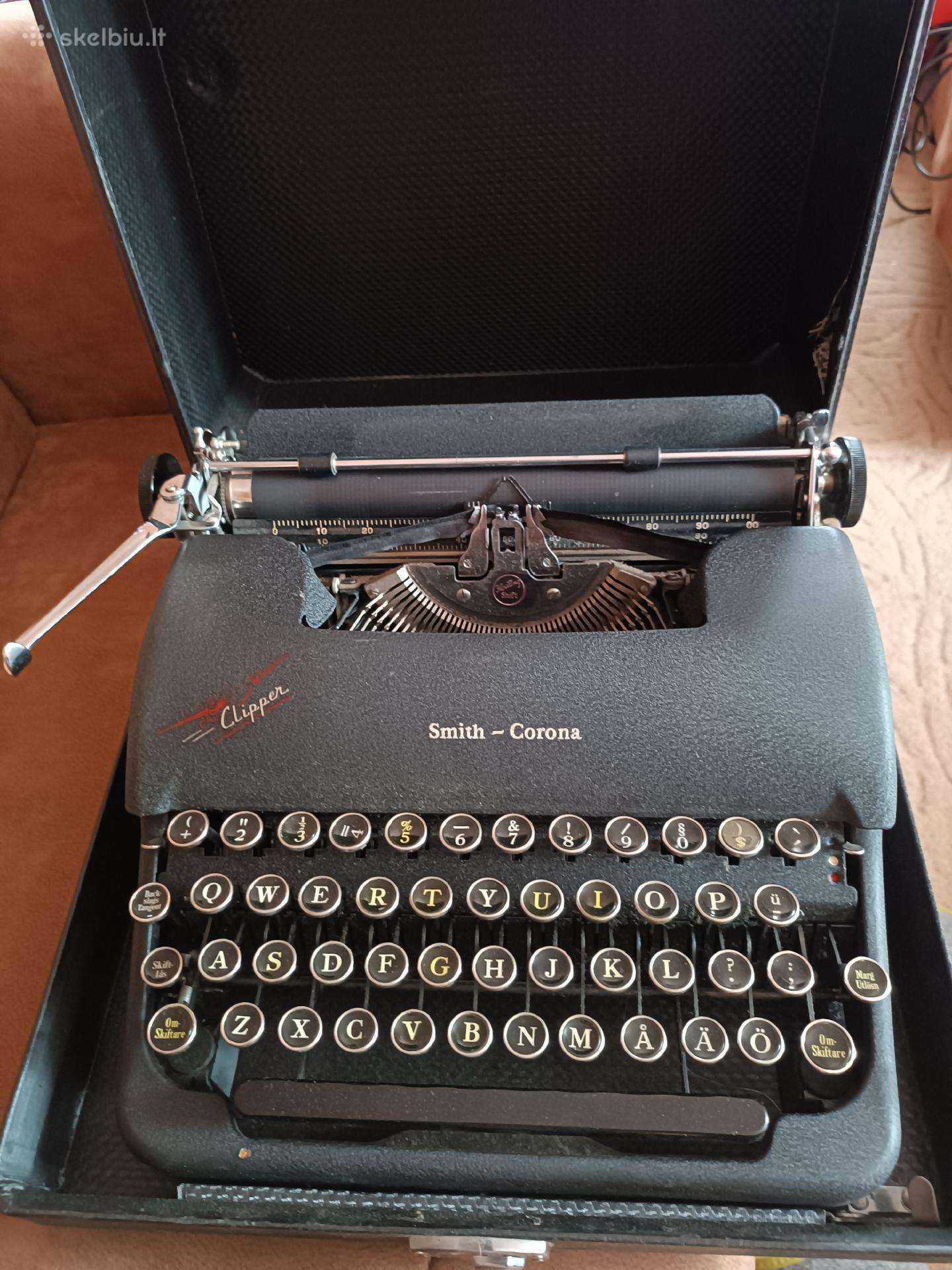 Antikvarinė spausdinimo mašinėlė Smith-corona